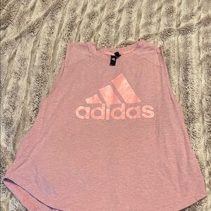 Adidas Women's Light Pink Muscle Tee